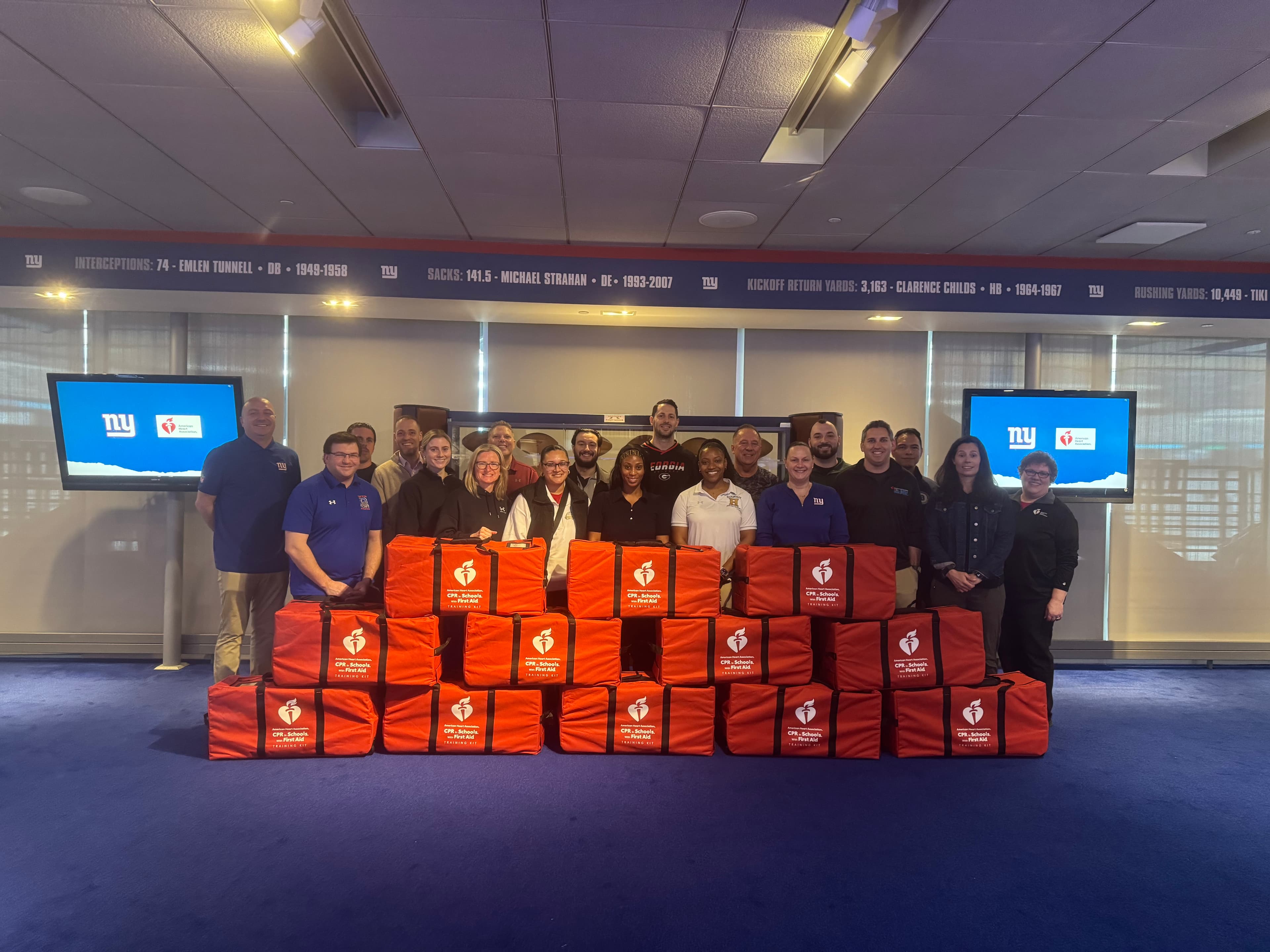 New York Giants Foundation and American Heart Association Partner to Enhance Cardiac Emergency Preparedness in New Jersey Schools