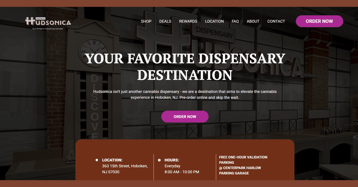 Hudsonica Weed Dispensary Launches Cannabis Delivery Service in Hoboken and Hudson County